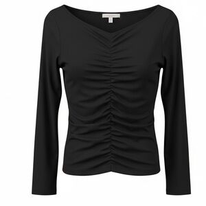 LOFT Black Ruched Women's Blouse